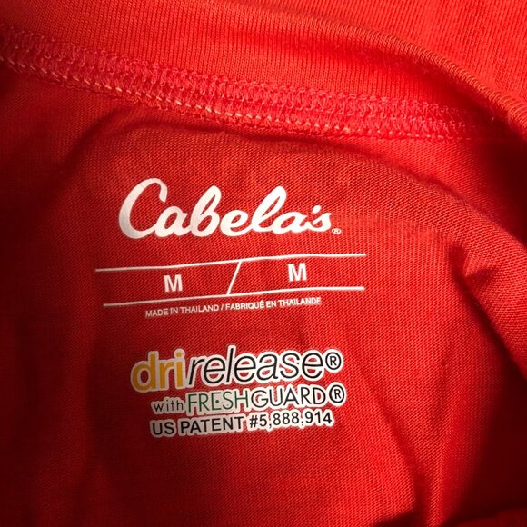Cabelas Top Womens Size Medium Orange Dri Release Lightweight Long Sleeve - Picture 5 of 9